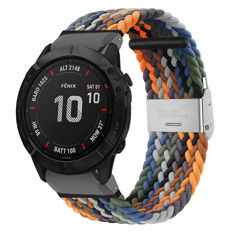 适用garmin佳明fenix6xpro/5plus/forerunner935尼龙表带instin 迷彩