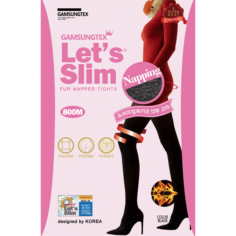Let's slim800M絲襪壓力襪加絨加厚美腿塑形打底襪絲襪女秋冬款黑色連褲襪 800M 膚色 連襪 1雙 均碼