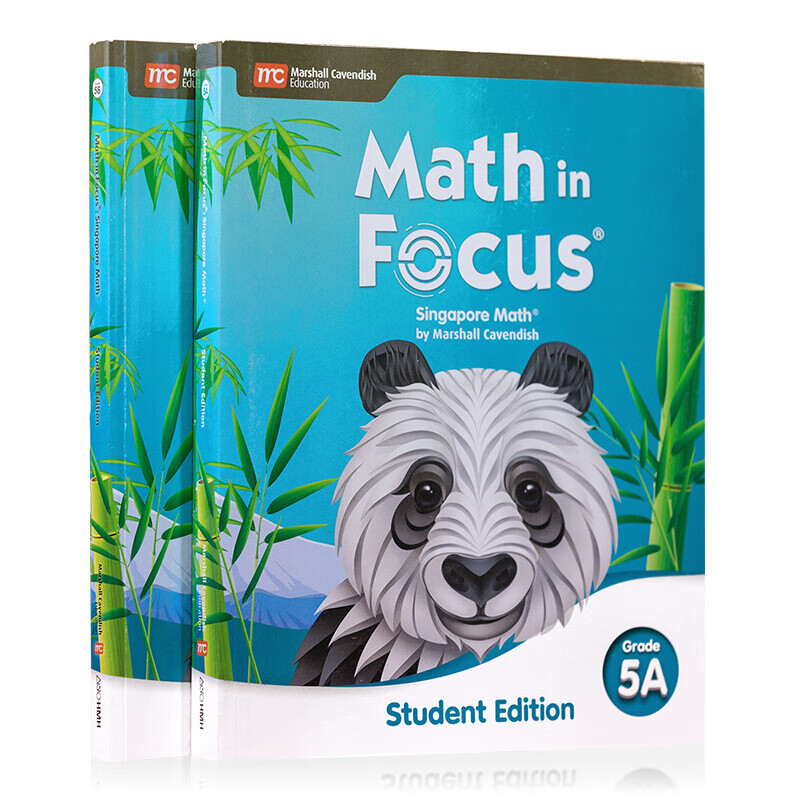 【中图原版】美版新加坡数学 K级别 MATH IN FOCUS 5A-5B 2册 新加坡MC教育出版集团