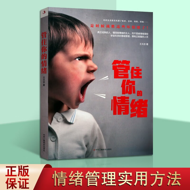管住你的情绪 王大志 情绪管理书籍 情绪心理学 自我控制学书籍 励志成功学 情商管理书 情绪自控力