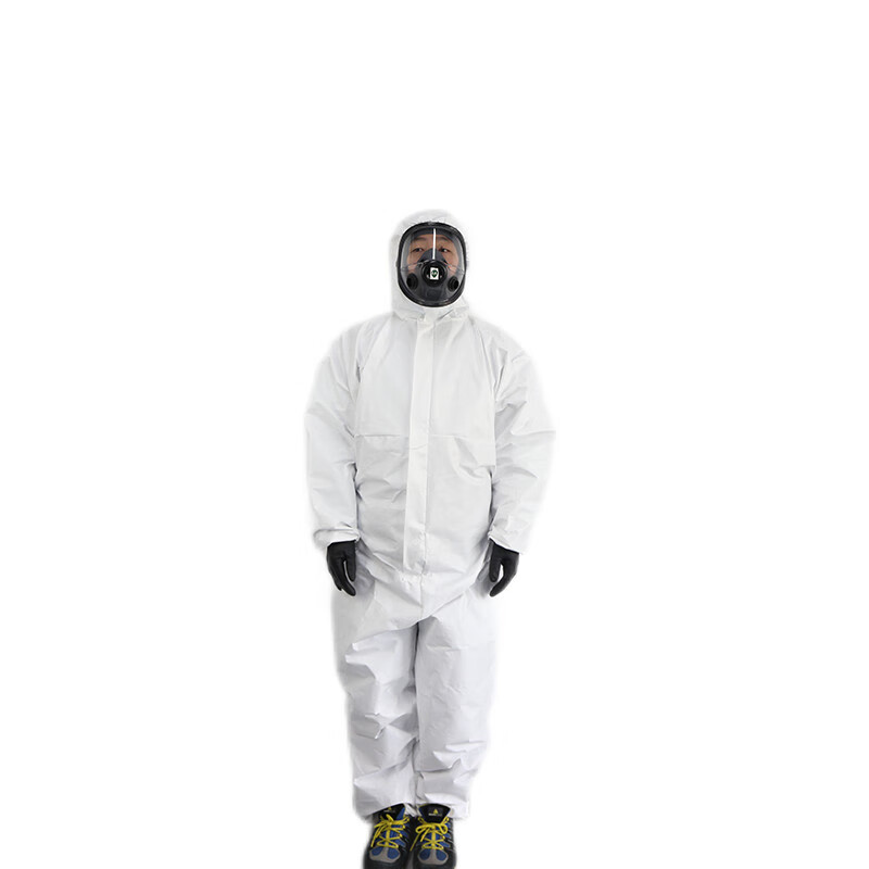 汉盾HANDUN HD-BP616防粉尘防液体飞溅白色带帽连体式限次性工业防护服（不包含面罩）普通型白色 1件
