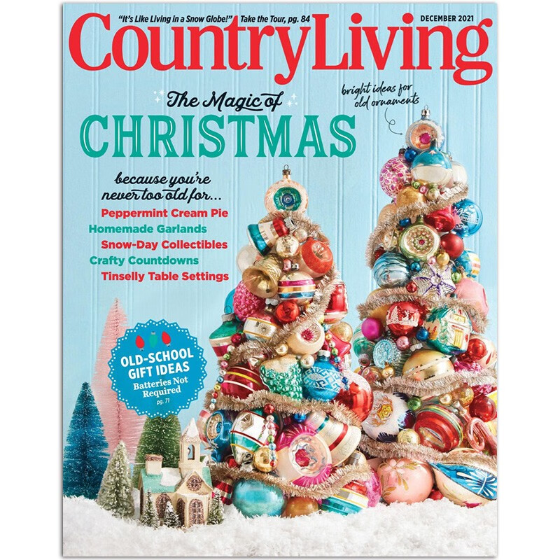 【单期可选】Country Living 乡村生活 2023/22年月刊 美国家居设计软装饰品杂志 2021年12月刊