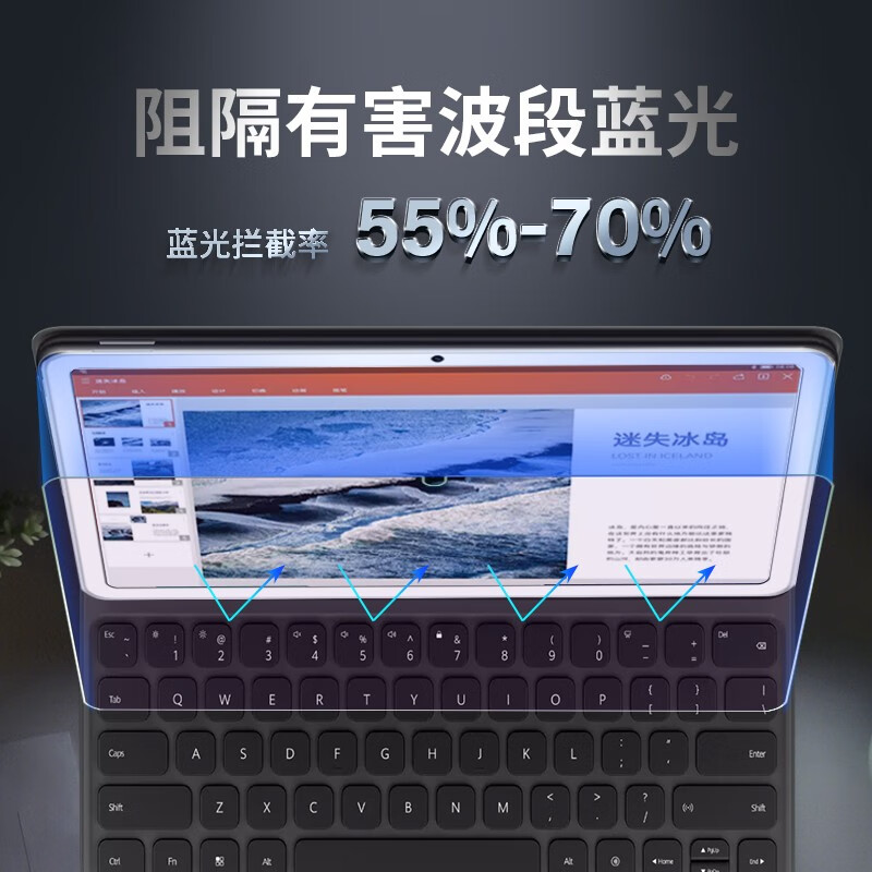 0度官方旗舰店品牌直营2025款华为平板matepad pro13.2 PRO12.2 Edge钢化膜柔光护眼防蓝光保护膜 MatePadPro-12.6英寸/Book E AG防眩护眼版-八项防护