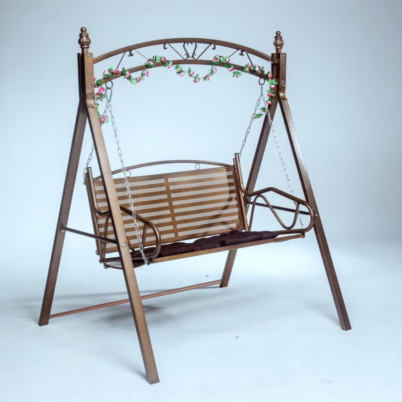 雅格皇朝(yagehuangchao)双人铁艺摇椅秋千吊床躺椅阳台室内外庭院