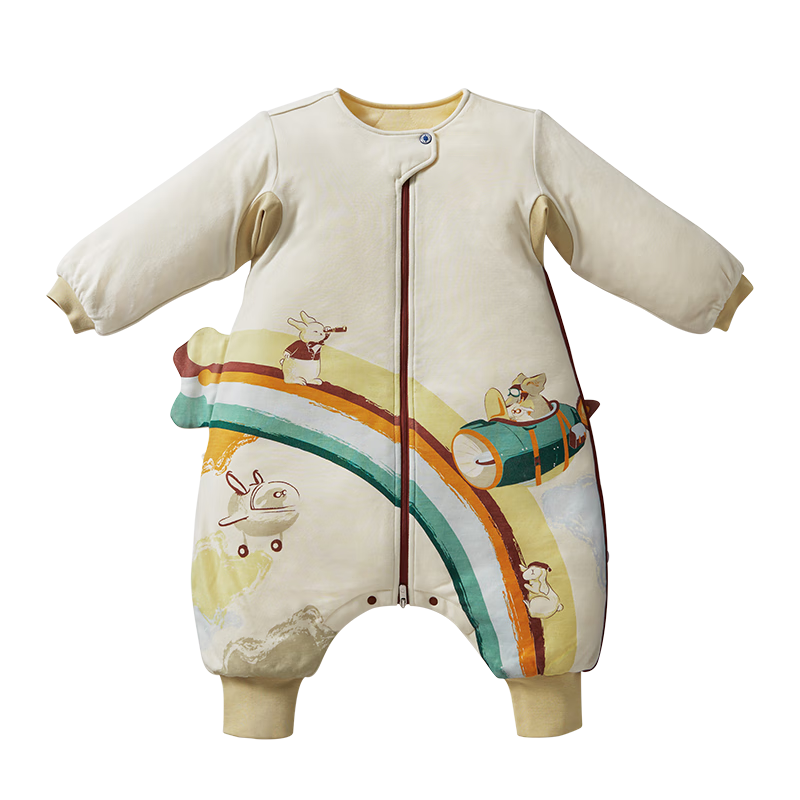 【必备好物】多米拉彩虹桥90码暖冬款婴童睡袋，价格趋势和用户评测
