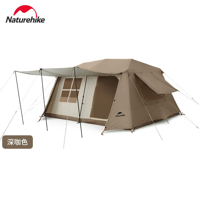 naturehike 挪客屋脊自动帐篷户外露营野营装备两室一厅防水防晒 屋脊