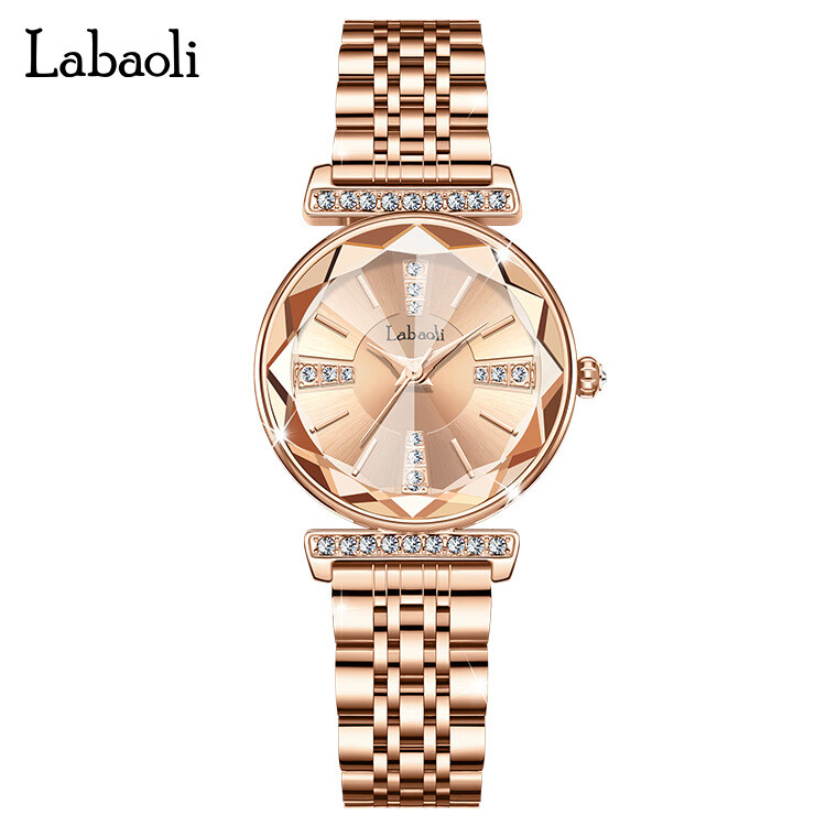 oimglabaoli女士手表labaoli拉宝丽新款女士钢带手表轻奢小众镶钻学生