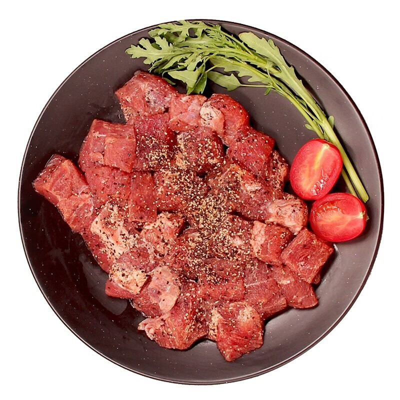 伊赛 精品牛肉块450g*2袋 谷饲生鲜冷冻调理腌制牛肉红烧牛肉