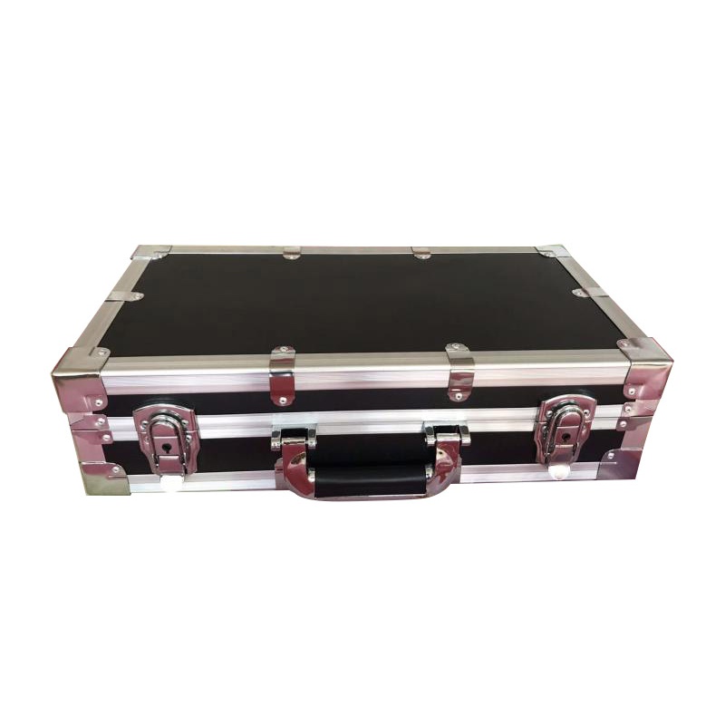 铝合金箱航空箱定做工具箱运输箱展会箱仪器箱拉杆箱手提箱 5mm黑色