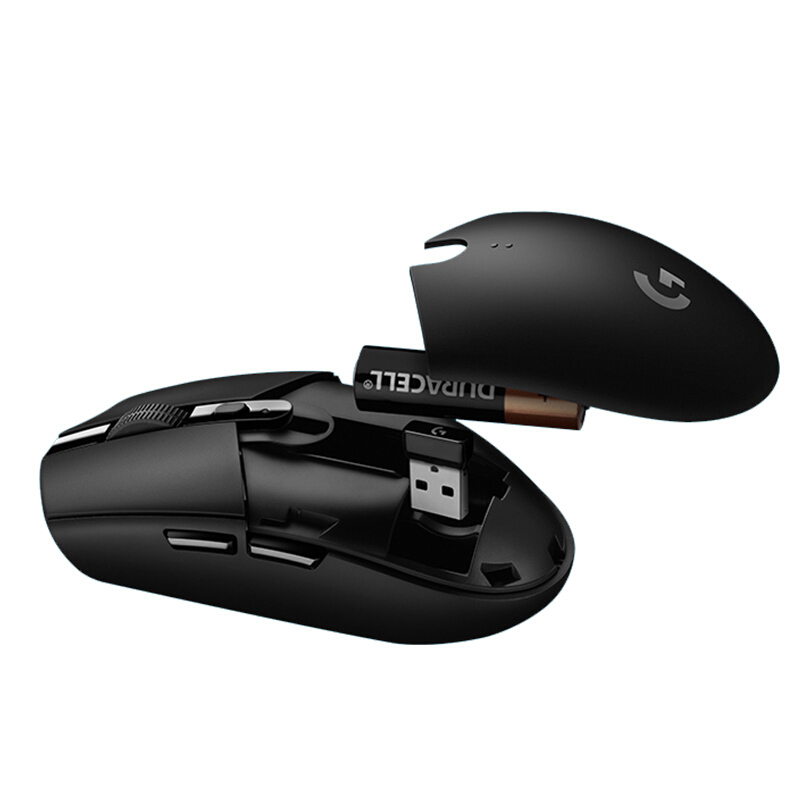 罗技（G）G304 LIGHTSPEED 无线游戏鼠标 电竞吃鸡鼠标 轻质便携 绝地求生 鼠标宏编程 黑色