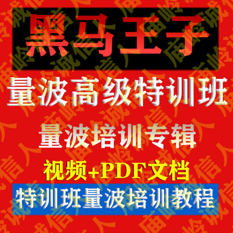 黑马王子量学实战量波专辑量学特训班分时量波特训班视频培训教程
