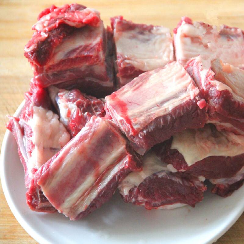 富铭士 新鲜排骨 牛排骨 鲁西黄牛肉 牛肋排仔排肋条小排 新鲜生牛肉