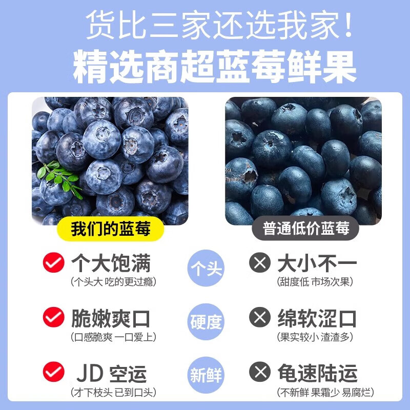 悠轶云南蓝莓水果新鲜【多地次日达】L25花香蓝莓国产孕妇水果 4盒装【100g/盒】单果15mm+