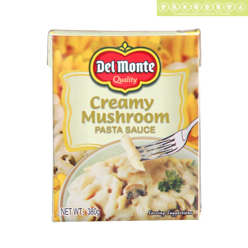 帝门意式奶油味蘑菇酱拌面酱香浓干酪意面酱 奶油味蘑菇酱380g*2盒