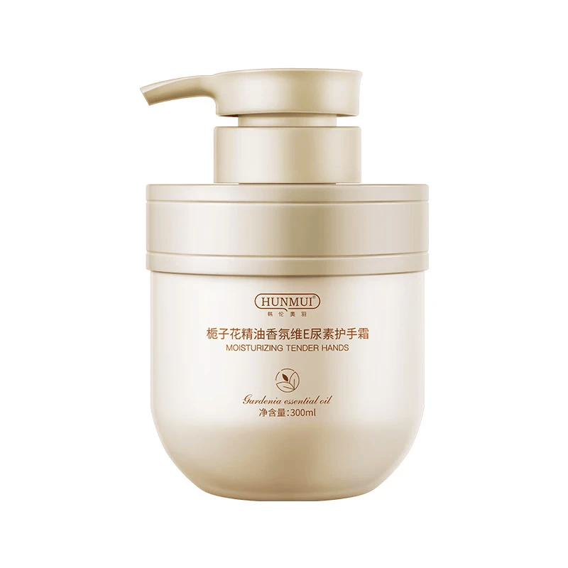 韩伦美羽栀子花精油护手霜保湿滋润持久香氛维E尿素护手润肤乳液 300ml 栀子花精油护手霜