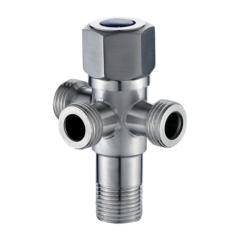 gulaideng 304不锈钢三角阀三通四通一进二出三出四出多用分水器开关