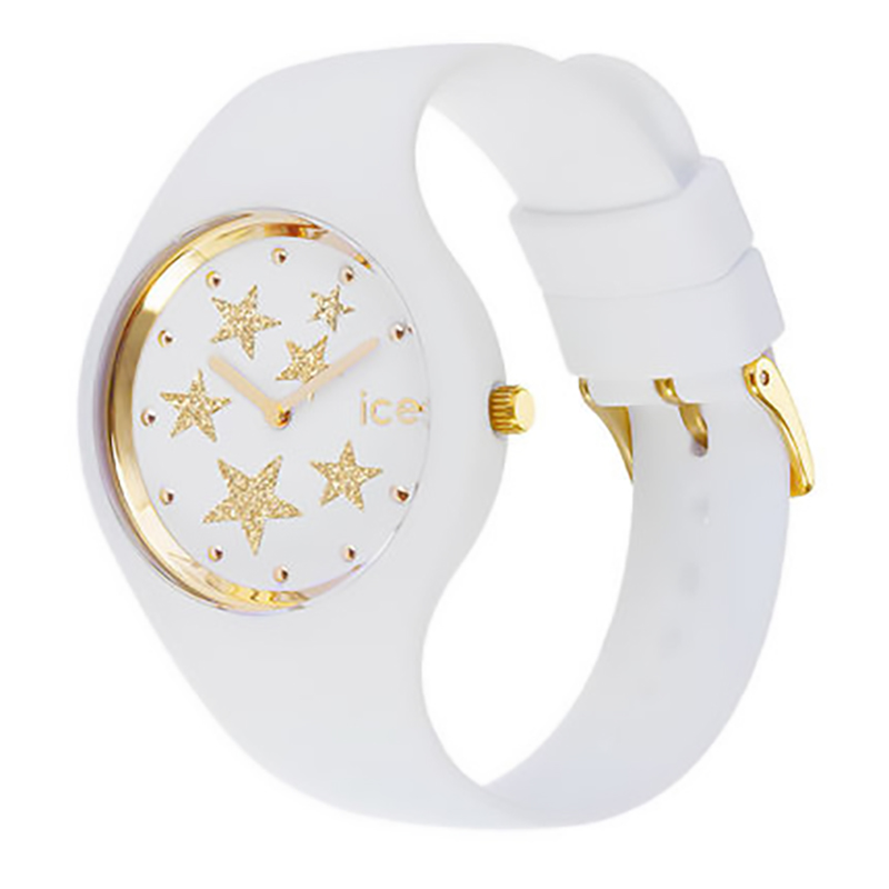 艾施(ice watch glam rock系列简约时尚 星星表盘硅胶手表男表女表