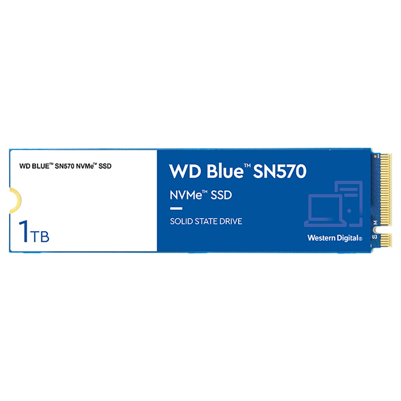 西部数据 m.2固态硬盘 pcie3.0 SN570 1TB（WDS100T3B0C）