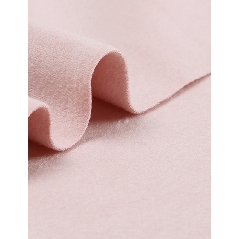 双面澳绒布料 反季冬季奥绒布料发热保暖双绒绒 自热保暖内衣打l 粉色