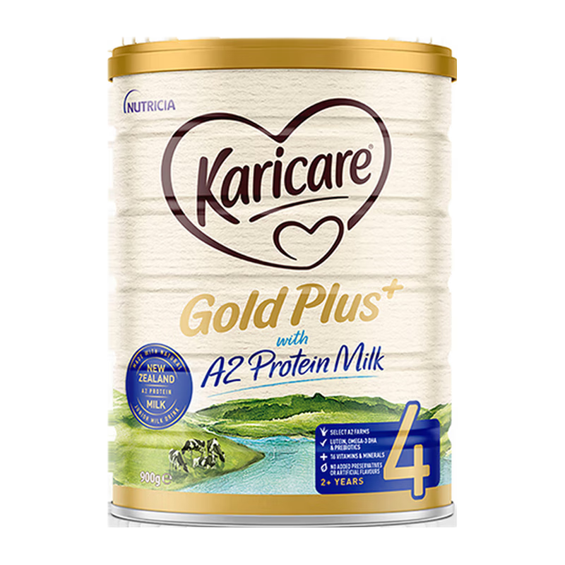 可瑞康（karicare）新西兰进口金装A2蛋白有机婴幼儿牛奶粉900g 4段三罐（2岁以上）保质期23年5月