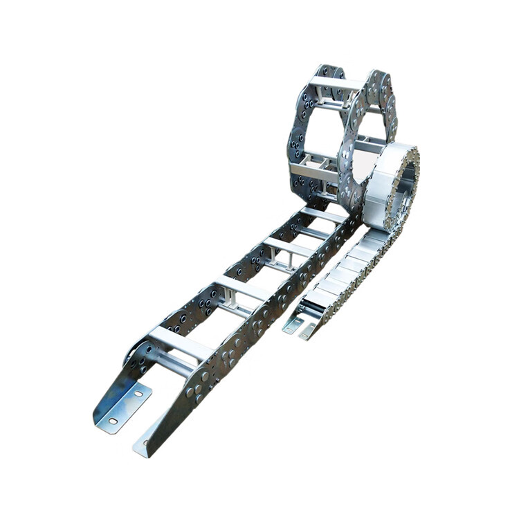 IGIFTFIRE定制钢铝拖链金属不锈钢油管机床线缆线槽桥式全封闭钢制铁链条坦