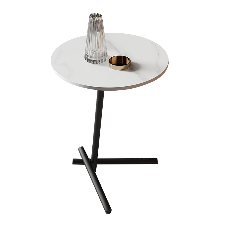 星图 茶几 现代轻奢边几角几北欧铁艺客厅休闲茶几卧室床头圆形桌意式极简 岩板茶几[鱼肚白] 其他