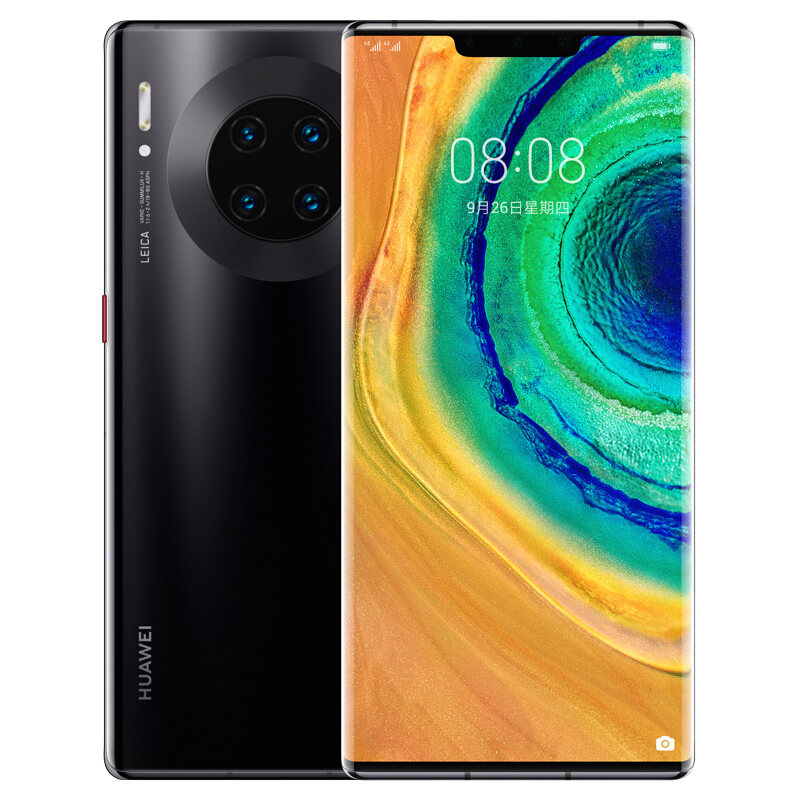 华为（HUAWEI） 华为Mate30 Pro全网通智能手机 (5G/4G) 亮黑色(8+128G)4G版