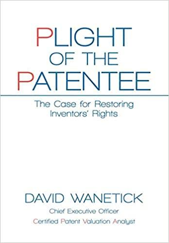 预订plight of the patentee: the case for restoring i