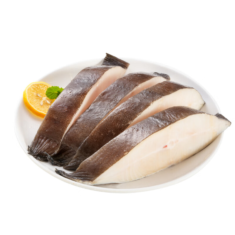 三人港冷冻鸦片鱼身比目鱼段900g/袋5-7块鱼身 生鲜 海鲜水产 烧烤食材