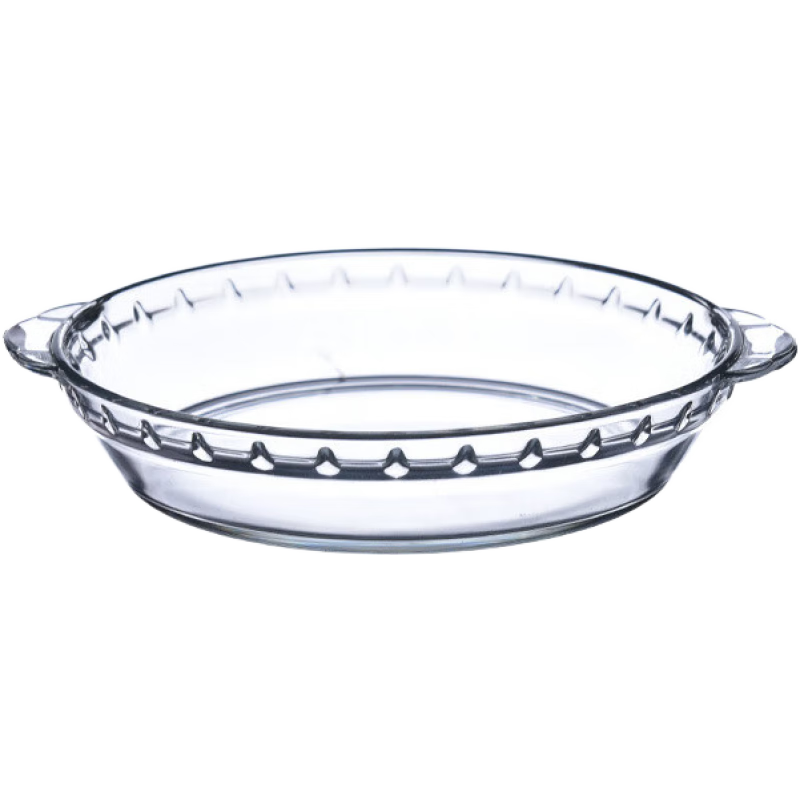 喜碧scybe喜碧耐热玻璃烤盘披萨盘家用烘培微波炉烤箱专用圆透明 02878寸 CMD