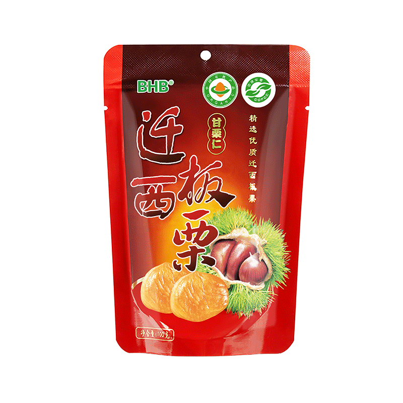 BHB有机板栗仁休闲坚果零食特产甘栗仁河北迁西栗子100g/袋煲汤价格走势