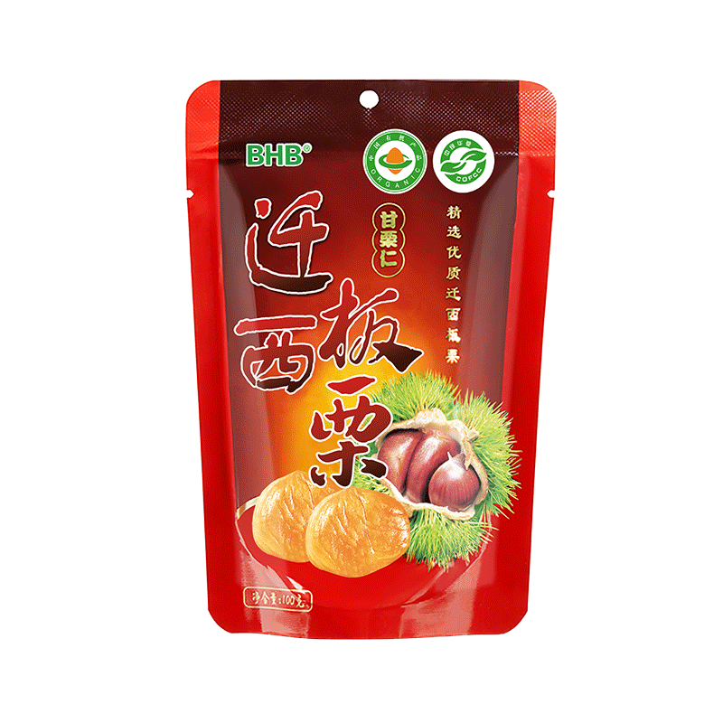 BHB有机板栗仁休闲坚果零食特产甘栗仁河北迁西栗子100g/袋煲汤价格走势|查坚果炒货历史价格的网站