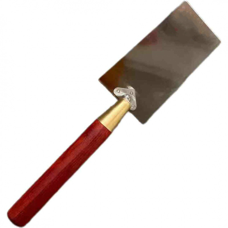 御舵 小铲瓦工贴砖铲白钢不锈钢铜箍红木砌砖铲瓷砖铲鸭嘴子皿子铲刀