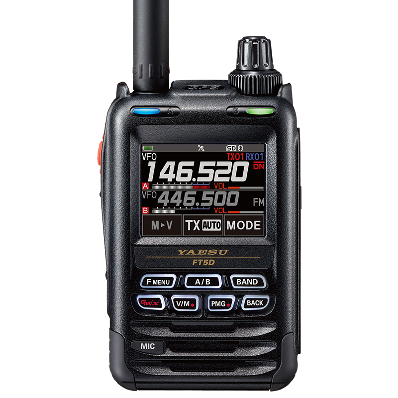 YAESU八重洲FT5DR新品数字手持对讲机全彩触控防水蓝牙GPS录音官方标配