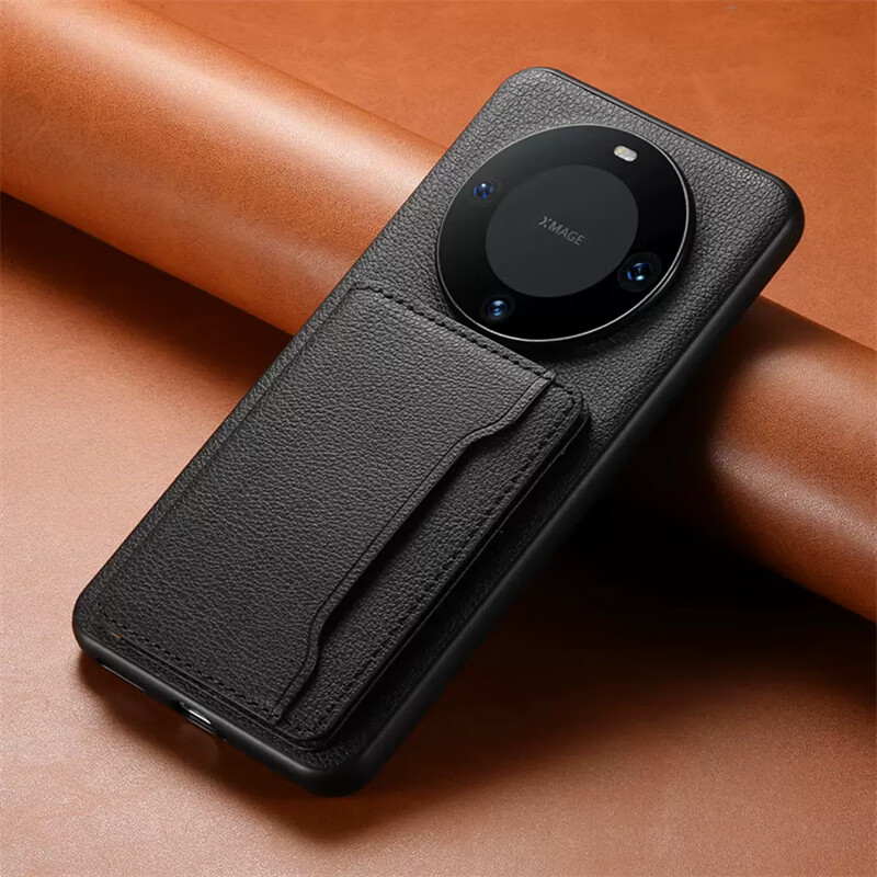 辛程优 适用华为mate60pro手机壳带卡包Mate70适用Pura70可插卡p60放卡magic皮套背带皮质零钱包卡套卡槽 经典黑 背带卡包 可插卡 皮质 华为 Mate 60 Pro