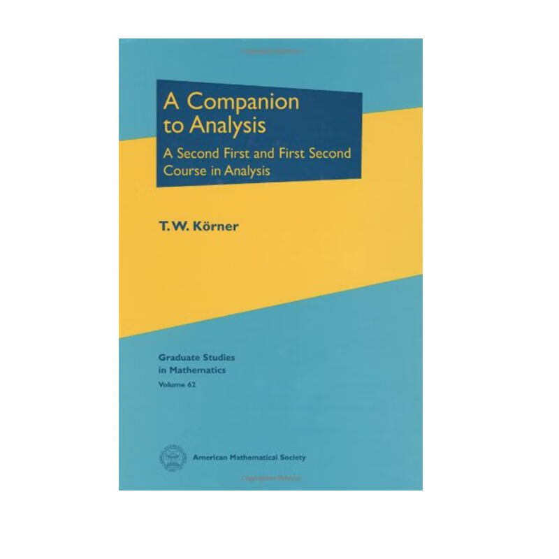 A Companion to Analysis高清纸质 pdf格式下载