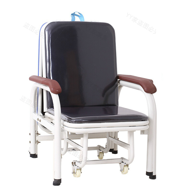 大嘴哥 多功能陪护椅折叠床家用医院用折叠床椅陪护床两用办公午休床 黑色（加固升级款）