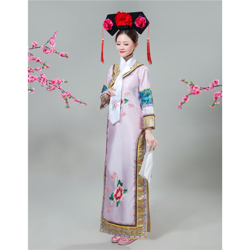 元旦晚会小品清朝古装格格服装满族旗服女古代宫女娘娘嬷嬷宫廷甄嬛传