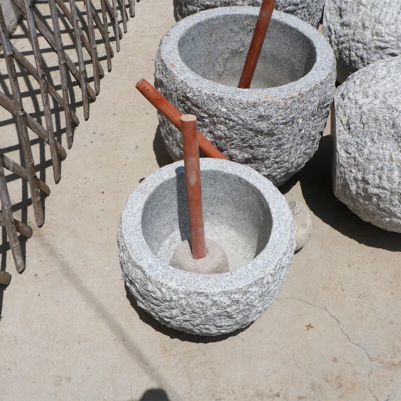 尚佳帮打糍粑大石臼捣米臼石臼打年糕工具艾绒年糕农村老对窝老式家用