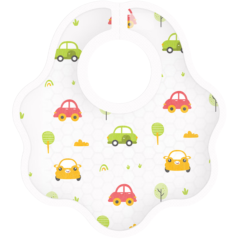 妈妈果一次性口水巾婴儿围嘴口水围兜防水宝宝吃饭兜新生儿防吐奶垫巾 男宝【6包共120片】混合装