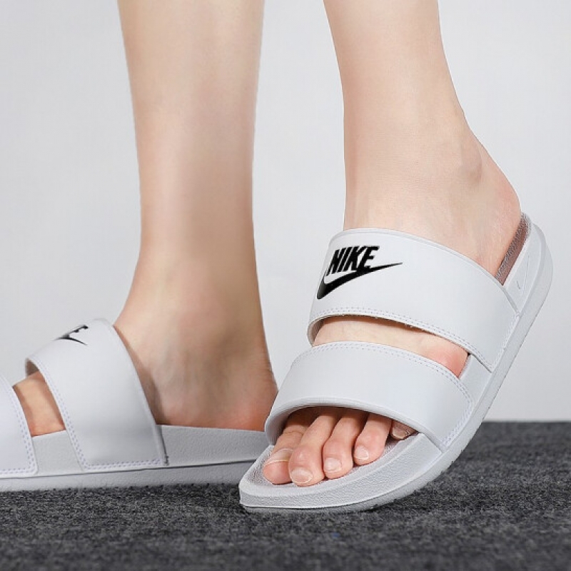 nike耐克新款双绑带忍者一字拖运动沙滩拖鞋女dc0496-100 d dc0496