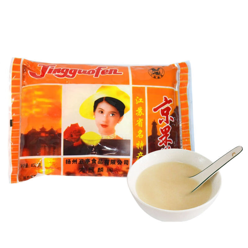 食芳溢扬州京果粉大麒麟阁特产冲泡传统果粉400g/袋装 400g 京果粉