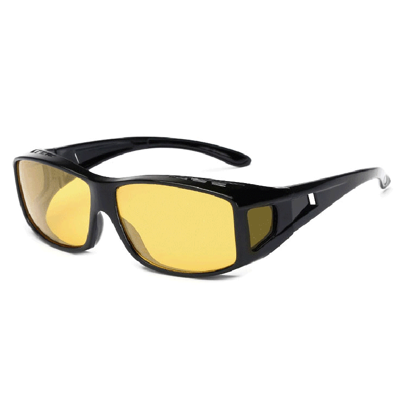 梵卡勒黑科技夜視鏡套鏡近視偏光太陽(yáng)鏡套鏡男晚上開(kāi)車專用防強(qiáng)光防炫目夜間防遠(yuǎn)光開(kāi)車眼鏡8809 8809黑框夜視套鏡