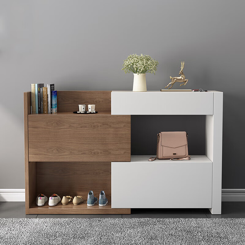 澳颜莱北欧简约餐边柜高柜 餐边柜一体靠墙高柜茶水柜储物柜现代极简