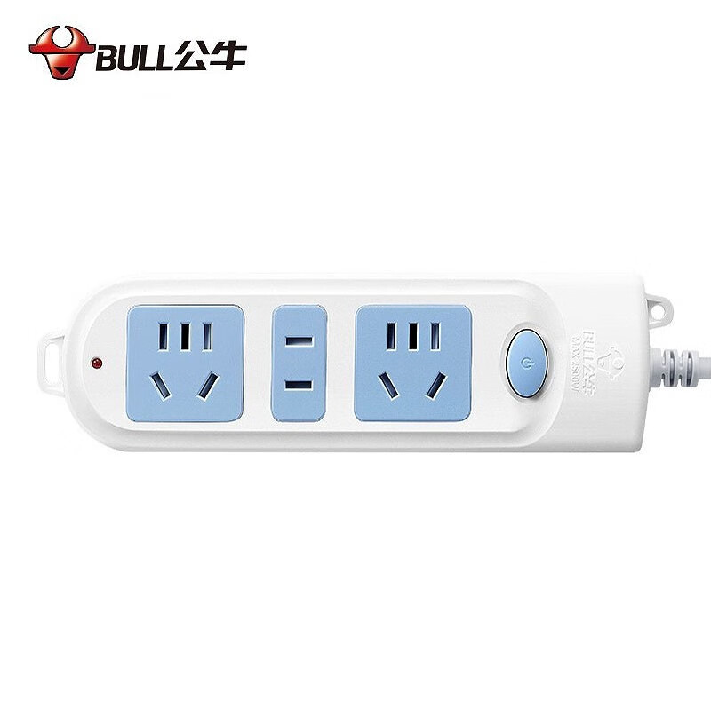 公牛 插排gn-606 4米 3位x12孔 接线板插线板带线插板(定制商品)