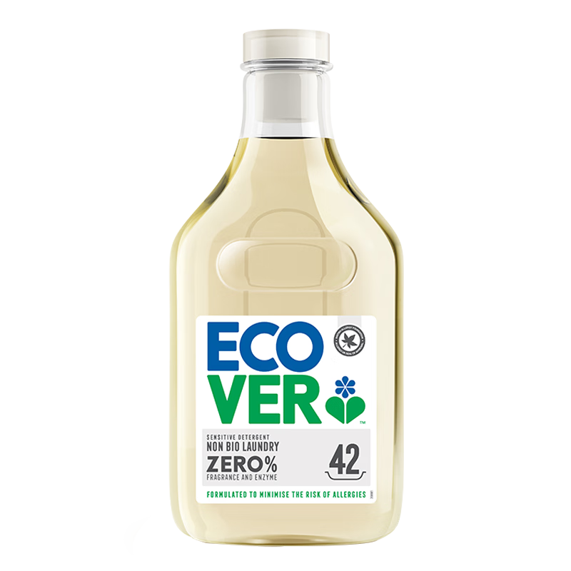 ECOVER欧维洁洗衣液无香型进口婴儿洗衣液儿童宝宝孕妇敏感肌手洗内衣裤洗涤剂 无香型【2瓶】