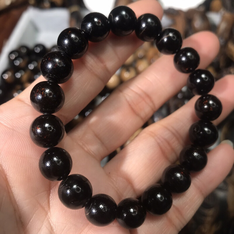 snqp海柳手串海藤黑柳乌柳珠黑珊瑚手串盘玩手腕饰品 玩手腕饰品 玩手