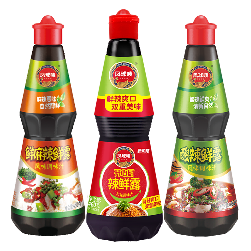 凤球唛(phoenix& earth)辣鲜露凉拌菜调味料麻辣鲜露香辣鲜辣露调味汁