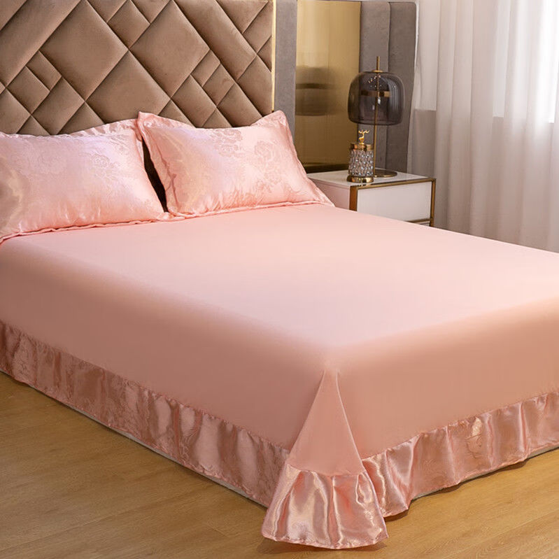 西特利赞 单件床单欧式提花圆角床单纯色单人1.8米双人2.