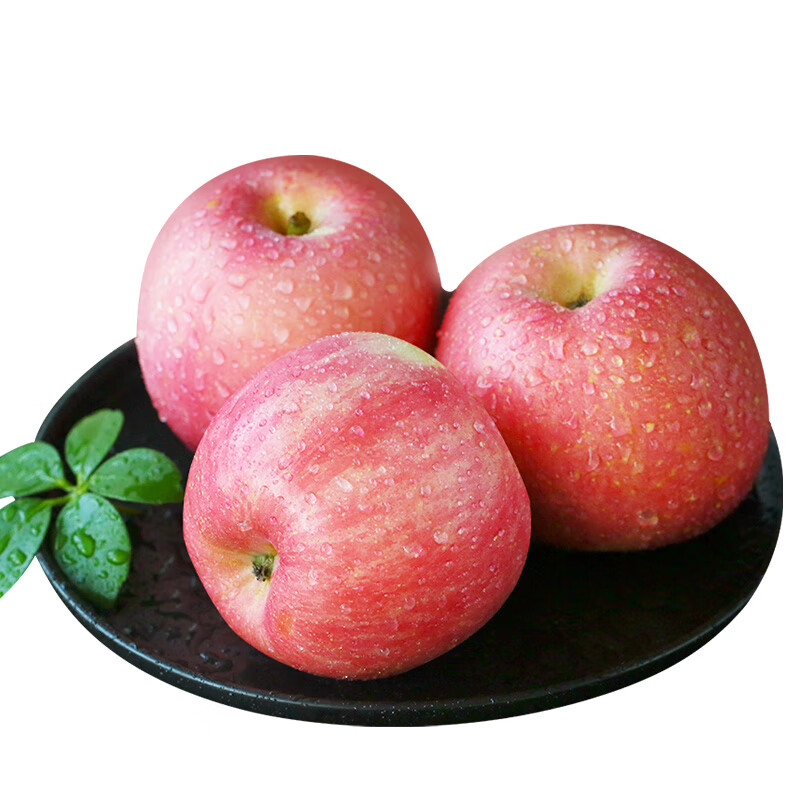 陕西红富士丑苹果中大果5kg 单果75-80mm 脆甜多汁冰糖心新鲜孕妇水果生鲜苹果整箱10斤